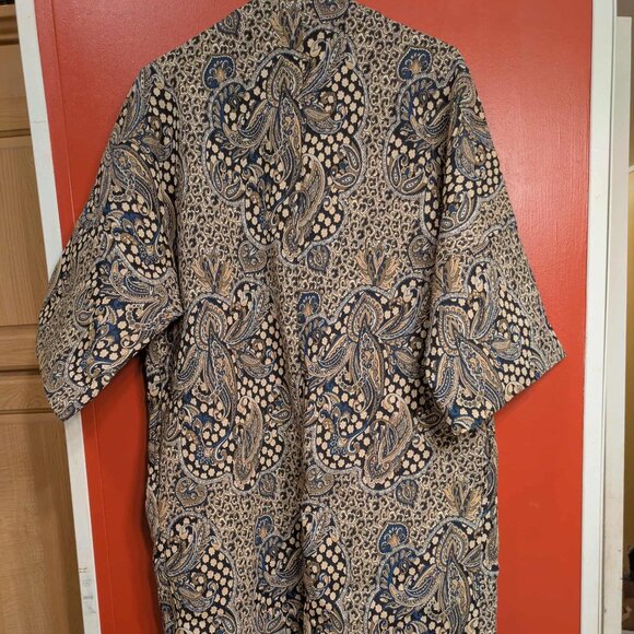 Bryn Walker Oversized Kimono style Jacket Women S Gorgeous Geometric Pattern EUC - Picture 13 of 15